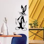Wallity Bugs Bunny 1 Escultura de pared metálica negra
